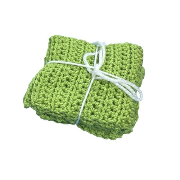 Brand New!! Handmade 100% cotton Washcloth Set - Picture 2 of 6